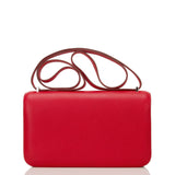 Hermes Rouge Casaque Epsom Constance Elan 25cm (Preloved - Excellent)