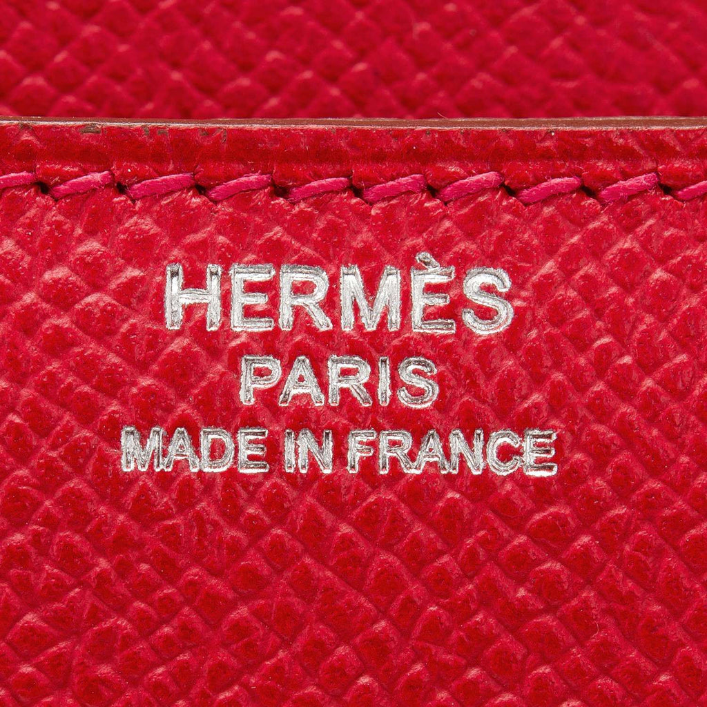 Hermes Rouge Casaque Epsom Constance Elan 25cm (Preloved - Excellent)