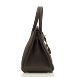 Hermes Macassar Ebony Togo Birkin 30cm Gold Hardware (Preloved - Mint)