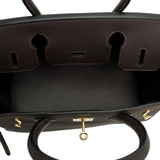Hermes Macassar Ebony Togo Birkin 30cm Gold Hardware (Preloved - Mint)