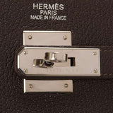 Hermes Ebene Chevre de Coromandel Kelly 35cm (Preloved - Excellent)