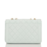 Chanel Vintage Light Blue Quilted Lambskin Flap Bag (Preloved - Excellent)