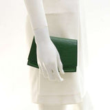 Vintage Louis Vuitton Ceinture Tilsitt Green Epi Leather Clutch Pochette Bag