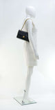 Chanel 2.55 9\" Double Flap Black Quilted Leather Shoulder Bag