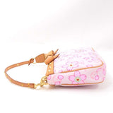 Louis Vuitton Pochette Accessories Pink Monogram Cherry Blossom Hand Bag