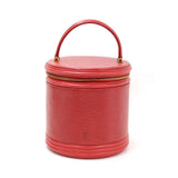 Louis Vuitton Cannes Red Epi Leather Vanity Hand Bag