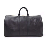 Louis Vuitton Keepall 45 Black Epi Leather Duffle Travel Bag