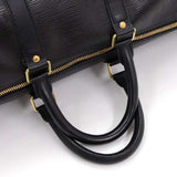 Louis Vuitton Keepall 45 Black Epi Leather Duffle Travel Bag