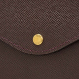 Louis Vuitton Acajou Porte Document Burgundy Taiga Leather Clutch