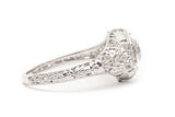 Handmade 1.20 Carat Diamond Floral Filigree Engagement Ring in Platinum