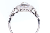 Striking Sapphire & Diamond Engagement Ring in Luxurious Platinum