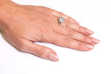 Striking Sapphire & Diamond Engagement Ring in Luxurious Platinum