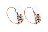 Georgian Rose Cut Diamond Earrings in Yellow Gold