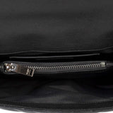 Yves Saint-Laurent Classic Medium Monogram Black Matelasse Leather College Bag