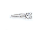 Classic American 0.72ct Diamond Engagement Ring in Platinum