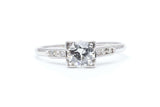Classic American 0.72ct Diamond Engagement Ring in Platinum
