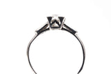 Classic American 0.72ct Diamond Engagement Ring in Platinum