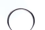 Milligrained Diamond & Ceylon Sapphire Wedding Band in 14k White Gold