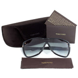 Tom Ford Ekaterina Sunglasses FT0363 01B | Black Frame | Grey Lens