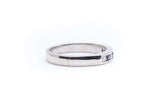 Sparkling Diamond and Sapphire Wedding Band in 14k White Gold