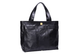 The Country Lane Tote Bag in Black Italian Leather