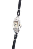 Hamilton Ladies Platinum Diamond Art Deco Wristwatch