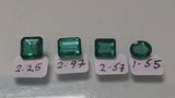 Four loose Zambian Emeralds.