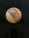 Whitish Orange + Yellow Amber Bead (12.2 mm)