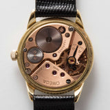 Vintage Mens Omega Geneve Wrist Watch in 18K Yellow Gold