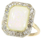 Art Deco Opal and Diamond Ring ca.1920