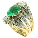 Victorian Emerald and Diamond Ring