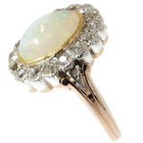Victorian Opal and Diamond Ring