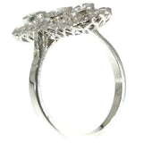 Vintage Three Diamond and Platinum Engagement Ring
