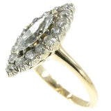 Victorian Diamond and Gold Marquise Ring