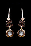 Victorian Paste Dangle Earrings in Yellow Gold