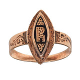An antique Gold Letter Ring, 1870ca