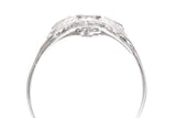 Fantastic Filigree Art Deco Diamond and Sapphire Cocktail Ring