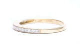Contemporary Diamond Wedding Band in 14 Karat Gold