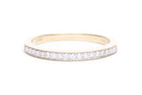 Contemporary Diamond Wedding Band in 14 Karat Gold