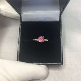 UNHEATED Purple Sapphire Ring 14k Mixed Gold IGI CERTIFIED Round Diamond Cut