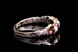 English Victorian Ruby & Pearl Ring in Yellow Gold