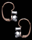 Victorian Paste Earrings in 14K Yellow Gold & Silver