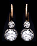 Victorian Paste Earrings in 14K Yellow Gold & Silver