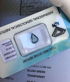 Loose UNTREATED Blue Green Sapphire 1.24ct RARE IGI Certified Unheated Gem