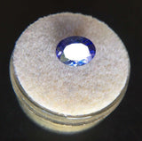 NATURAL 1.86ct Vivid Violet Blue Tanzanite Gem Rare Oval Cut IGI CERTIFIED Gem