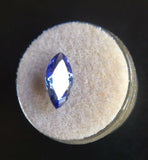 NATURAL 2.22ct Vivid BLUE Tanzanite Gem Rare FLAWLESS Marquise Cut CERTIFIED