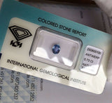 NATURAL Ceylon Blue Sapphire 0.73ct UNTREATED Sri Lankan IGI Certified Oval Cut
