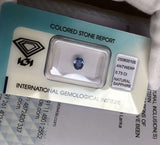 NATURAL Ceylon Blue Sapphire 0.73ct UNTREATED Sri Lankan IGI Certified Oval Cut