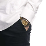 ROLEX - DATEJUST STAINLESS STEEL & 18K YELLOW GOLD GENTS 16233 1990'S