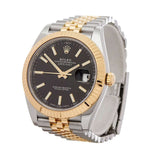 ROLEX - DATEJUST STAINLESS STEEL & 18K YELLOW GOLD GENTS 126333 2017